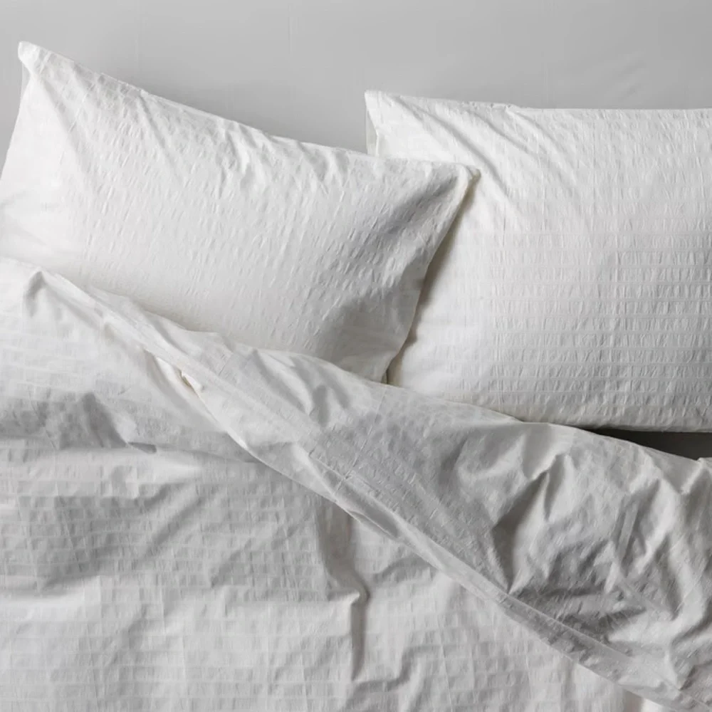 100% Cotton Elegant White Duvet Set